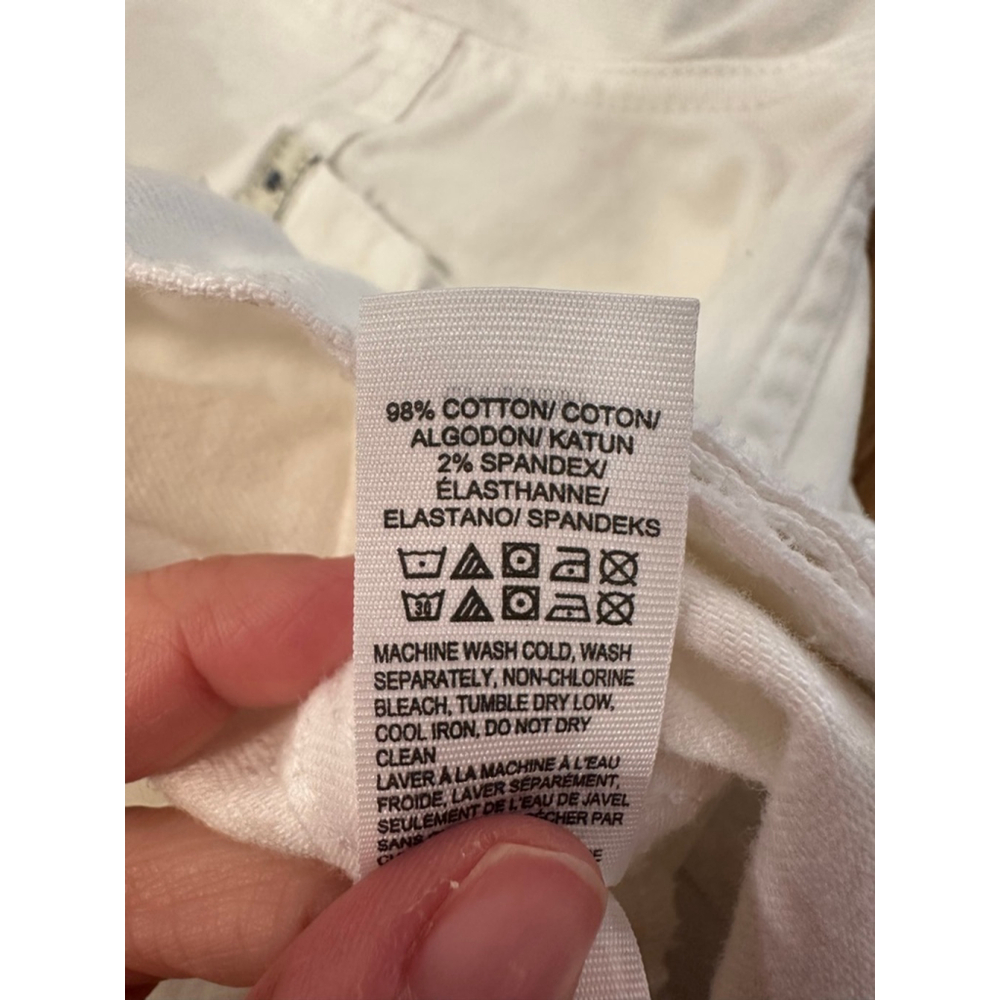 🔴Lucky Brand White Denim Trucker Jacket Size Small - Picture 8 of 10